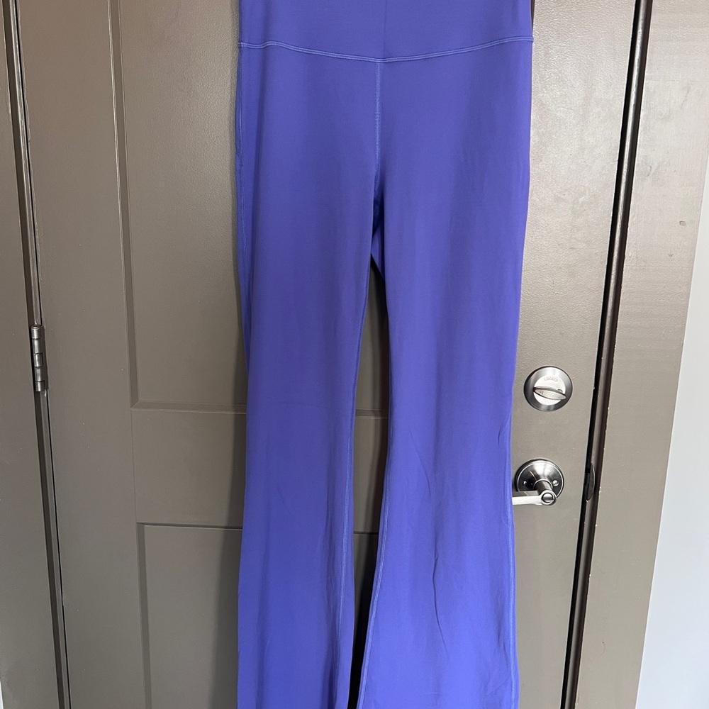 Lululemon High-Wasted Purple Flared Leggings